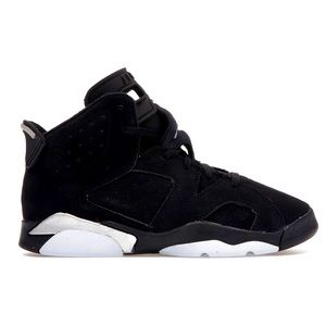 Never worn Jordan 6 black and metallic silver retros